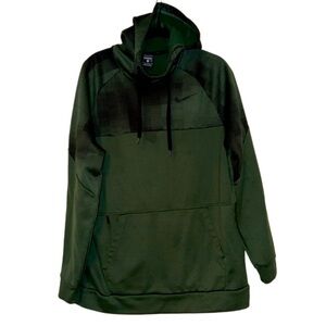 Nike Therma Dri Fit Men's Green/Black Training Pullover Hoodie LG